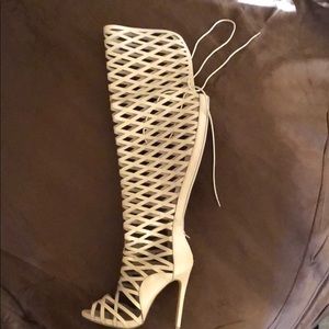Over the knee heels size 9